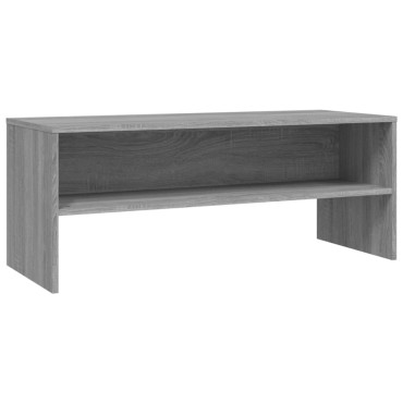 vidaXL Έπιπλο Τηλεόρασης Γκρι Sonoma 100x40x40cm από Επεξεργ. Ξύλο