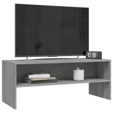 vidaXL Έπιπλο Τηλεόρασης Γκρι Sonoma 100x40x40cm από Επεξεργ. Ξύλο
