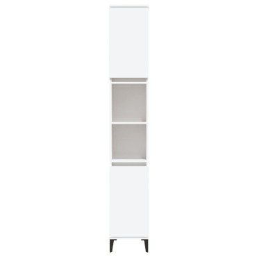vidaXL Ντουλάπι Μπάνιου Λευκό 30x30x190cm από Επεξεργασμένο Ξύλο 1 τεμ.