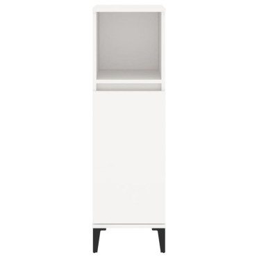 vidaXL Ντουλάπι Μπάνιου Λευκό 30x30x100cm από Επεξεργασμένο Ξύλο 1 τεμ.