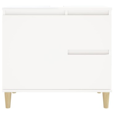 vidaXL Ντουλάπι Μπάνιου Λευκό 65x33x60cm από Επεξεργασμένο Ξύλο 1 τεμ.