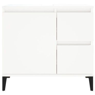 vidaXL Ντουλάπι Μπάνιου Λευκό 65x33x60cm από Επεξεργασμένο Ξύλο 1 τεμ.