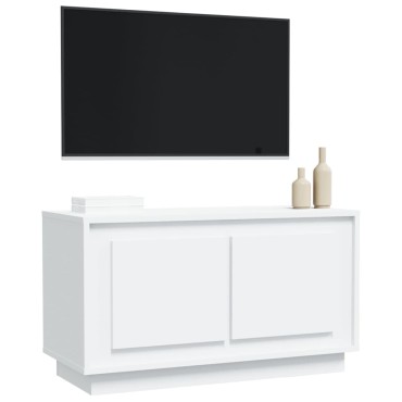 vidaXL Έπιπλο Τηλεόρασης Λευκό 80x35x45cm από Επεξεργασμένο Ξύλο