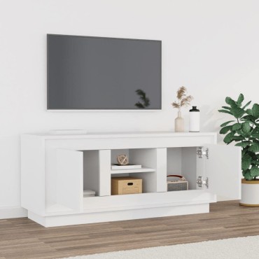 vidaXL Έπιπλο Τηλεόρασης Λευκό 102x35x45cm από Επεξεργασμένο Ξύλο