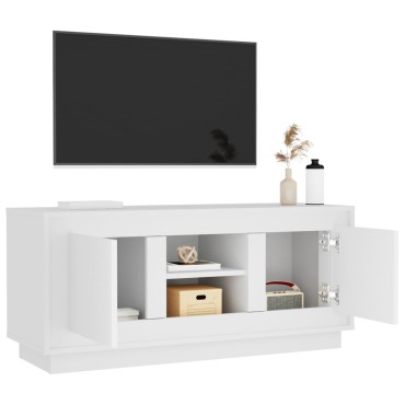 vidaXL Έπιπλο Τηλεόρασης Λευκό 102x35x45cm από Επεξεργασμένο Ξύλο