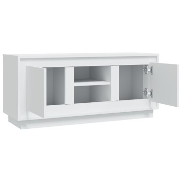 vidaXL Έπιπλο Τηλεόρασης Λευκό 102x35x45cm από Επεξεργασμένο Ξύλο