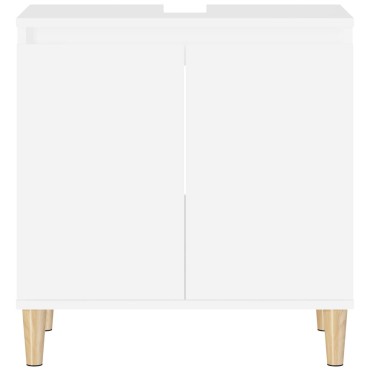 vidaXL Ντουλάπι Νιπτήρα Λευκό 58x33x60cm από Επεξεργασμένο Ξύλο 1 τεμ.
