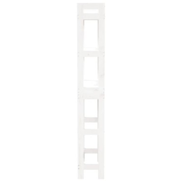vidaXL Ραφιέρα για Τουαλέτα Λευκή 63 x 26 x 171 εκ. Μασίφ Ξύλο Πεύκου