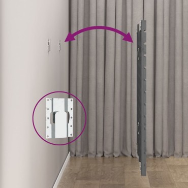 vidaXL Κεφαλάρι Τοίχου Γκρι 141x3x91,5cm από Μασίφ Ξύλο Πεύκου 1 τεμ.