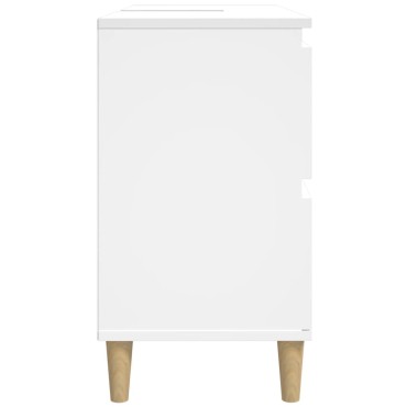 vidaXL Ντουλάπι Νιπτήρα Λευκό 80x33x60cm από Επεξεργασμένο Ξύλο 1 τεμ.