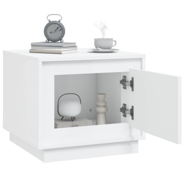 vidaXL Τραπεζάκι Σαλονιού Λευκό 51x50x44cm από Επεξεργ. Ξύλο 1 τεμ.