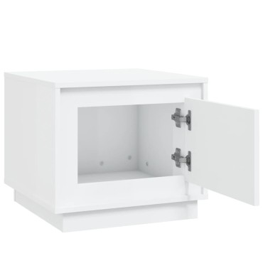 vidaXL Τραπεζάκι Σαλονιού Λευκό 51x50x44cm από Επεξεργ. Ξύλο 1 τεμ.