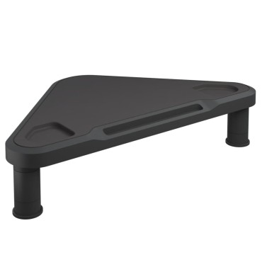 vidaXL Γωνιακή Βάση Οθόνης Μαύρη 49x28x10,5cm