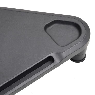 vidaXL Γωνιακή Βάση Οθόνης Μαύρη 49x28x10,5cm