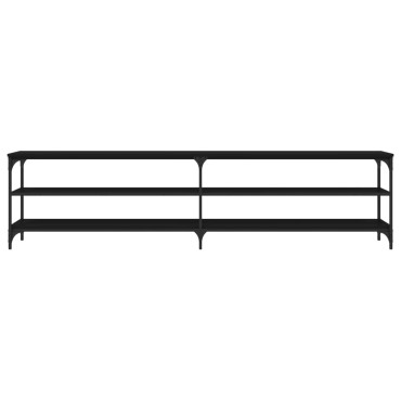vidaXL Έπιπλο Τηλεόρασης Μαύρο 200x30x50cm Επεξεργ. Ξύλο / Μέταλλο