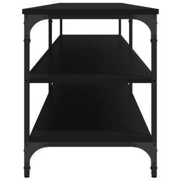 vidaXL Έπιπλο Τηλεόρασης Μαύρο 200x30x50cm Επεξεργ. Ξύλο / Μέταλλο