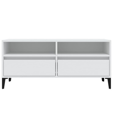 vidaXL Έπιπλο Τηλεόρασης Λευκό 100x34,5x44,5cm Επεξεργασμένο Ξύλο