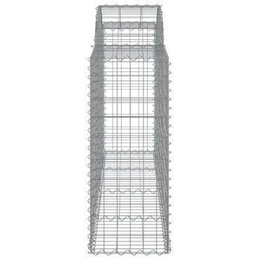 vidaXL Συρματοκιβώτια Τοξωτά 50 τεμ. 200x50x100/120 εκ. Γαλβαν. Ατσάλι