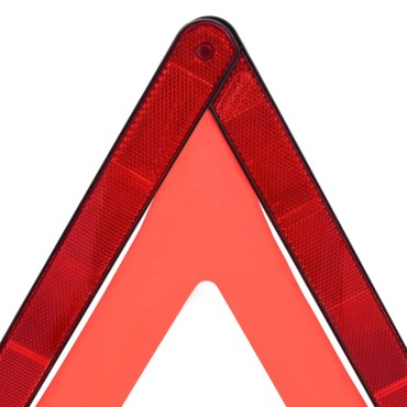 vidaXL Τρίγωνα Ασφαλείας 4 τεμ. Κόκκινα 56,5 x 36,5 x 44,5 εκ.