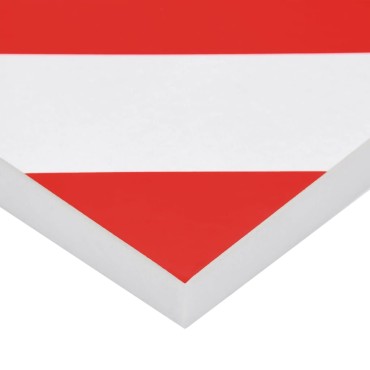 vidaXL Προστατευτικά Τοίχου 6 τεμ. Κόκκινο&Λευκό 50x20x2 εκ. Αφρός EVA