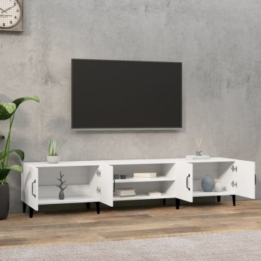 vidaXL Έπιπλο Τηλεόρασης Λευκό 180x31,5x40cm Επεξεργασμένο Ξύλο