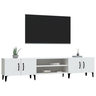 vidaXL Έπιπλο Τηλεόρασης Λευκό 180x31,5x40cm Επεξεργασμένο Ξύλο