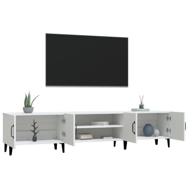 vidaXL Έπιπλο Τηλεόρασης Λευκό 180x31,5x40cm Επεξεργασμένο Ξύλο