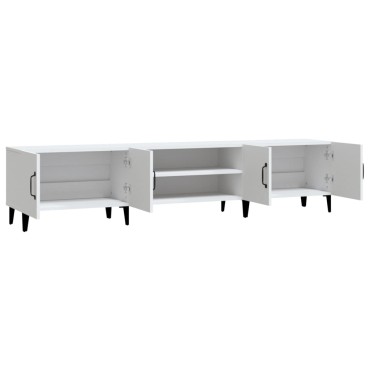 vidaXL Έπιπλο Τηλεόρασης Λευκό 180x31,5x40cm Επεξεργασμένο Ξύλο