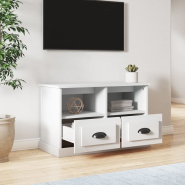 vidaXL Έπιπλο Τηλεόρασης Λευκό 80x35x50cm Επεξεργασμένο Ξύλο