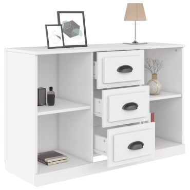 vidaXL Ντουλάπι Λευκό 104,5x35,5x67,5cm από Επεξεργασμένο Ξύλο 1 τεμ.