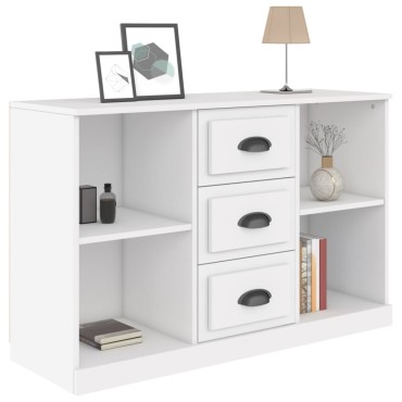 vidaXL Ντουλάπι Λευκό 104,5x35,5x67,5cm από Επεξεργασμένο Ξύλο 1 τεμ.