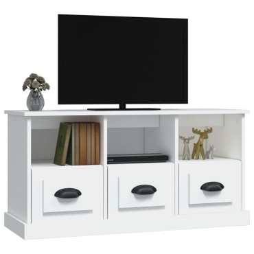 vidaXL Έπιπλο Τηλεόρασης Λευκό 100x35x50cm Επεξεργασμένο Ξύλο