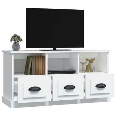 vidaXL Έπιπλο Τηλεόρασης Λευκό 100x35x50cm Επεξεργασμένο Ξύλο