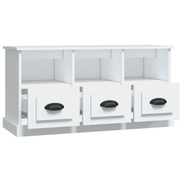 vidaXL Έπιπλο Τηλεόρασης Λευκό 100x35x50cm Επεξεργασμένο Ξύλο