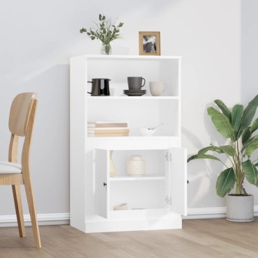 vidaXL Ντουλάπι Λευκό 60x35,5x103,5cm από Επεξεργασμένο Ξύλο 1 τεμ.