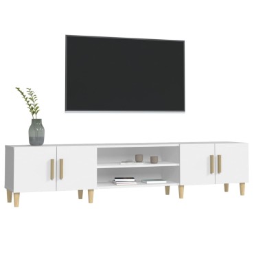 vidaXL Έπιπλο Τηλεόρασης Λευκό 180x31,5x40cm Επεξεργασμένο Ξύλο