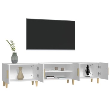 vidaXL Έπιπλο Τηλεόρασης Λευκό 180x31,5x40cm Επεξεργασμένο Ξύλο
