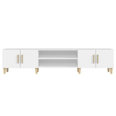 vidaXL Έπιπλο Τηλεόρασης Λευκό 180x31,5x40cm Επεξεργασμένο Ξύλο
