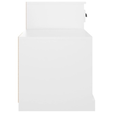 vidaXL Παπουτσοθήκη Λευκή 100x42x60cm από Επεξεργασμένο Ξύλο
