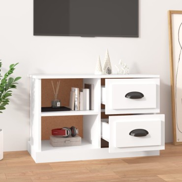 vidaXL Έπιπλο Τηλεόρασης Λευκό 73x35,5x47,5cm Επεξεργασμένο Ξύλο