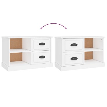 vidaXL Έπιπλο Τηλεόρασης Λευκό 73x35,5x47,5cm Επεξεργασμένο Ξύλο