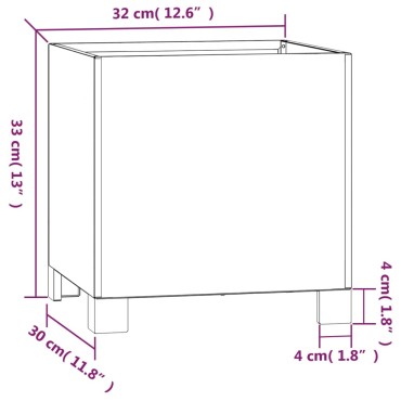 vidaXL Ζαρντινιέρα με Πόδια Σκουριασμ. 32x30x33 εκ. Ατσάλι από Κορτέν