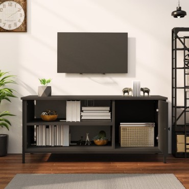 vidaXL Έπιπλο Τηλεόρασης Μαύρο 100x40x45cm Επεξεργασμένο Ξύλο