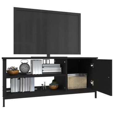 vidaXL Έπιπλο Τηλεόρασης Μαύρο 100x40x45cm Επεξεργασμένο Ξύλο