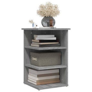 vidaXL Βοηθητικό Έπιπλο Γκρι Sonoma 35x35x55cm Επεξεργασμένο Ξύλο 1 τεμ.