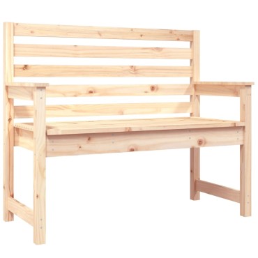 vidaXL Παγκάκι Κήπου 109x48x91,5cm από Μασίφ Ξύλο Πεύκου 1 τεμ.