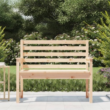 vidaXL Παγκάκι Κήπου 109x48x91,5cm από Μασίφ Ξύλο Πεύκου 1 τεμ.