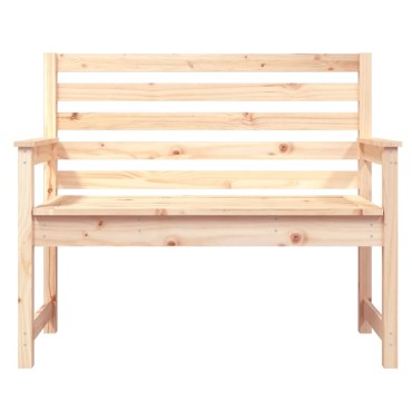 vidaXL Παγκάκι Κήπου 109x48x91,5cm από Μασίφ Ξύλο Πεύκου 1 τεμ.