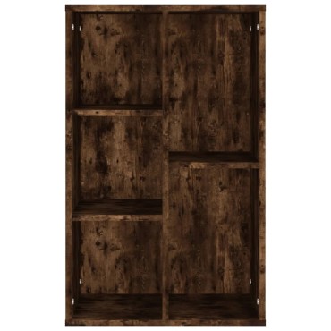 vidaXL Βιβλιοθήκη/Ντουλάπι Καπνιστή Δρυς 50x25x80cm Επεξεργ. Ξύλο 1 τεμ.