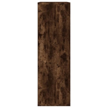 vidaXL Βιβλιοθήκη/Ντουλάπι Καπνιστή Δρυς 50x25x80cm Επεξεργ. Ξύλο 1 τεμ.